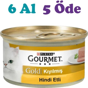 Purine Gourmet Gold Hindi Etli Yas Kedi Mamasi 85 gr - 6 Al 5 Ode