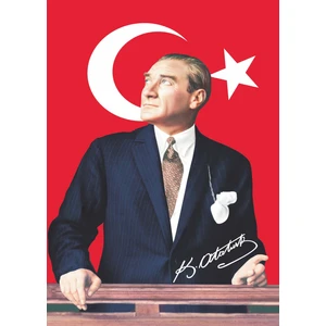 Zc Bayrak Atatürk Bayrağı 50 x 70 cm 10'lu
