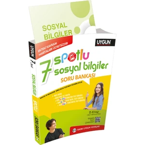 Sadık Uygun Yayınları 7. Sınıf Yeni Spotlu Sosyal Bilgiler Soru Bankası + Kavram Haritaları