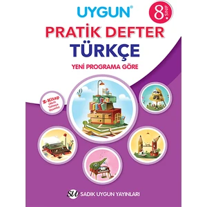 Sadık Uygun Yayınları 8. Sınıf Yeni Pratik Defter Türkçe
