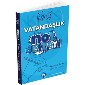 Kr Akademi Yayınları KPSS Vatandaşlık Konu Anlatımlı El Yazısı Not Defteri