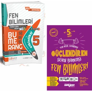 Günay Yayınları Gün&Ay Yayınları 5. Sınıf Bumerang Etkinlikli Fen Bilimleri ve Ankara Fen Bilimleri Güçlendiren Soru Bankası