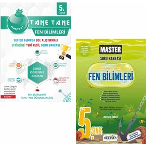 Nartest Yayınevi 5. Sınıf Defter Tadında Tane Tane Fen Bilimleri ve Okyanus Master Fen Bilimleri Soru Bankası