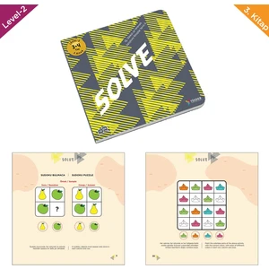 TÜZDER Yayınları SOLVE (3-4 Yaş) - IQ, Dikkati Güçlendirme Seti-Anasınıfı | Türkçe-İngilizce