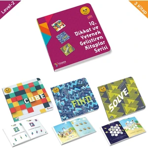 TÜZDER Yayınları Level-2 (3-4 Yaş) / Iq, Dikkati Güçlendirme Seti-Anasınıfı - Tüzder Yayınları