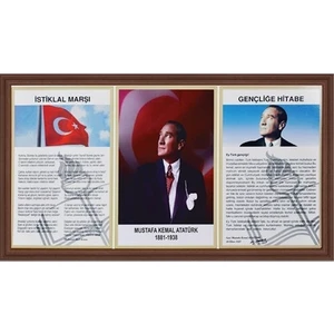 Inter INT-750-5L 50X100 Lamine Atatürk Çerçevesi