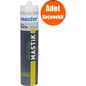 Profesyonel Silikonize Akrilik Mastik (E450) 450 gr Siyah-1 Adet