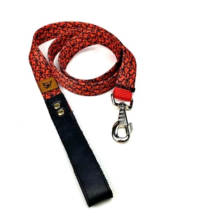 Utd Pet Redd Köpek Uzatma Tasma Sevk Kayışı 100- x 2,5 cm Kırmızı Siyah