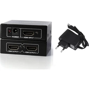 Adaptörlü 2 Port HDMI Splitter HDMI Çoklayıcı 1 Girişi 2 Çıkış HDMI Splitter 1.4V