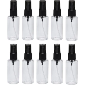 Güvenç Ambalaj 50ML - 10 Adet -  Şeffaf Boş Plastik Pet Şişe