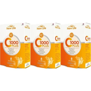 New Life  C 1000 Plus 30 Tablet x 3 Adet