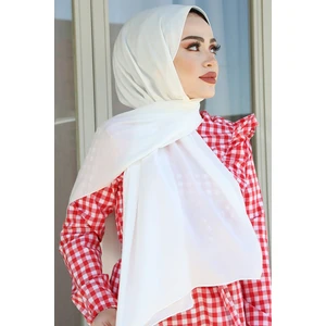 Belifanti Collection Premium Jazz Şal Beyaz