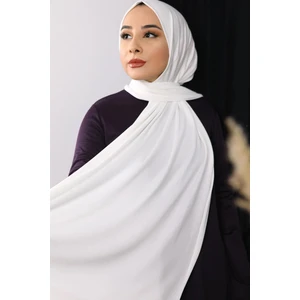 Belifanti Collection Pamuklu Penye Şal Ekru