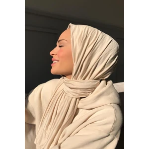 Belifanti Collection Pamuklu Penye Şal Krem