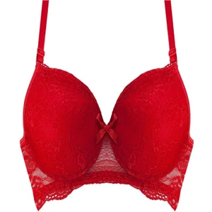 Belifanti Collection Dantelli Destekli Dolgulu Sütyen Kırmızı