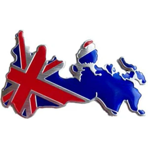 Ingiltere Bayrağı Tasarımlı Alüminyum Sticker Etiket