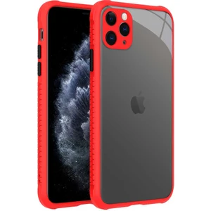 Apple iPhone 11 Pro Max Kılıf Kenar Renkli Sararmaz Şeffaf Kapak