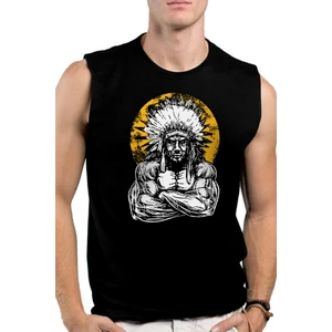 Büyük Şef Siyah Kesik Kol | Kolsuz Erkek T-Shirt | Atlet