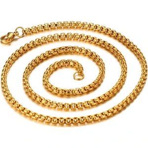 Gold Sarı 60 Cm. 3 Mm. Erkek Çelik Zincir Ds50