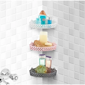 Sun Plastik Vantuzlu Banyo Köşe Rafı