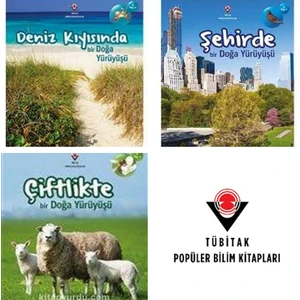 Tübitak Yayınları Doğa Yürüyüşü Serisi 3 Kitap 5+ Yaş