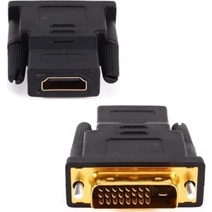 Hdmı Dişi To DVI 24+1 Erkek Çevirici Aparat DVI 25 Pin DVI To HDMI