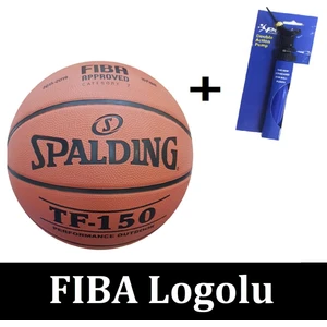 TF-150 Laminasyon Yapı 8 Panel No 7 Basketbol Topu Perform Fıba Logolu + Povit Top Pompası