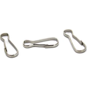 Eminönü Toptancı Kapalı Kanca  Kaplamalı  8X22 mm - 50 Adet  Gümüş