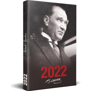 Halk Kitabevi 2022 Atatürk Ajanda Portre - Siyah