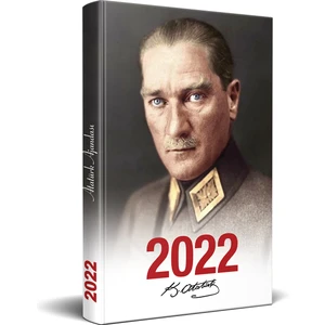 Halk Kitabevi 2022 Atatürk Ajanda Mareşal - Beyaz