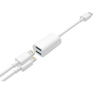 Tme iPhone Uyumlu 7 8 Plus x Xr Xs 11 12 Pro Max Kulaklık Şarj 2in1 Adaptör
