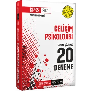 Pegem Akademi Yayıncılık 2022 KPSS Eğitim Bilimleri Gelişim Psikolojisi 20 Deneme