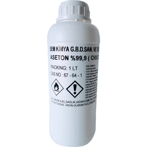 Sem Kimya Saf Aseton %99,5  - 1000 ml (1 LT)