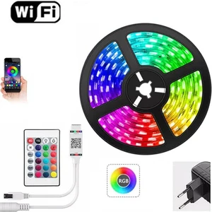 Wifi Rgb 3 Çipli Şerit LED Işık Silikonlu Su Geçirmez 10 M
