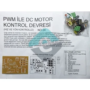 Dc Motor Kontrol Devresi 4A (Hız ve Yön Kontrollü)  Demonte Kit Kendin Yap