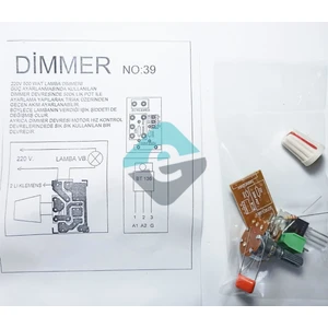 Dimmer Devresi Demonte Kit Kendin Yap