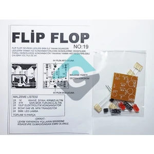 Flip Flop Devresi 2 Ledli Demonte Kit Kendin Yap