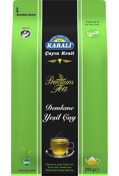 Karali Çay Karali Premium Dökme Yeşil Çay 200 gr