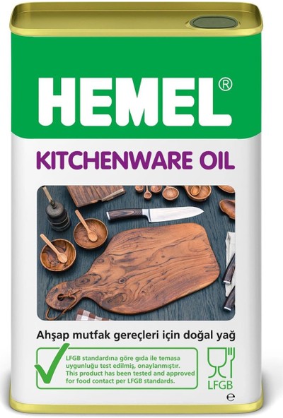 Hemel Kitchenware Oil - Mutfak Gereçleri Için Doğal Yağ - 1 Lt