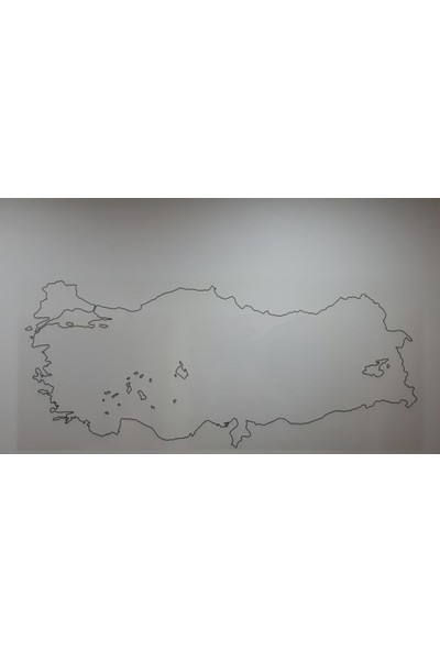 Statik Kağıt Dilsiz Türkiye Haritası 114 x 48 cm