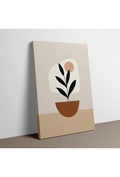 Hobimania Kanvas Tablo Kanvas Tablo 3'lü Set Soft Renklerde Vazo Modern Tuval Dekorasyon Moda Tablo 50X70 cm
