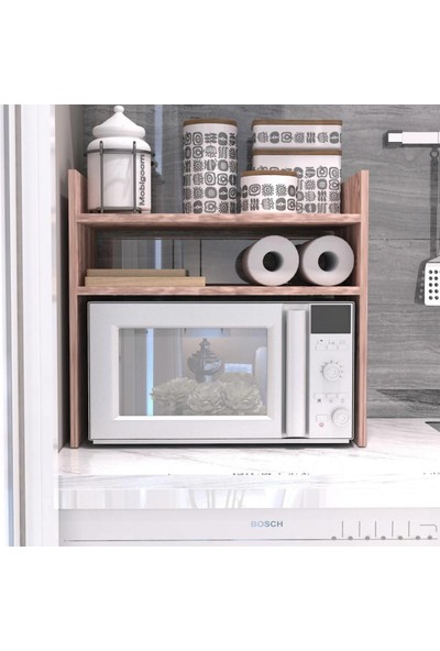 webkapinda Tezgah Üstü Mikrodalga Fırın Standı Mutfak Düzenleyici Raf Mikrodalga Dolabı