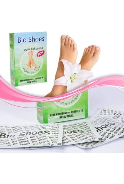 Bio Shoes Ayak Kokusu Önleyici Toz Ayakkabı Ter Koku Giderici 1 Kutu 4 Paket Bulunmaktadır.