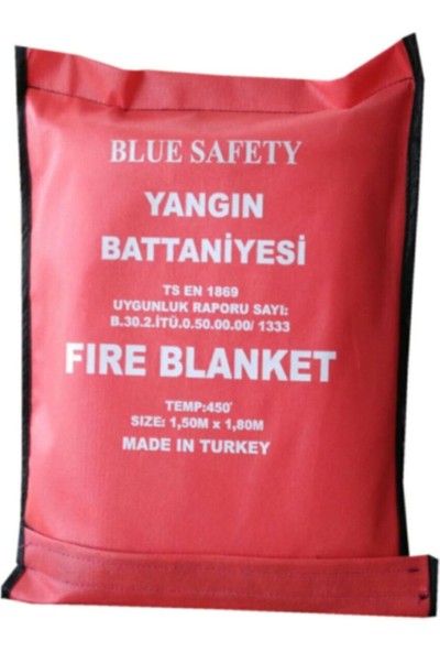 Blue Safety Yangın Battaniyesi 130 x 180 cm