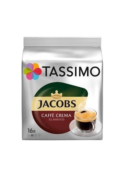 Jacobs Caffe Crema Classıco Tassimo 16X 112 gr