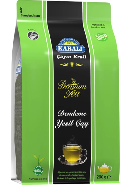 Karali Çay Karali Premium Dökme Yeşil Çay 200 gr