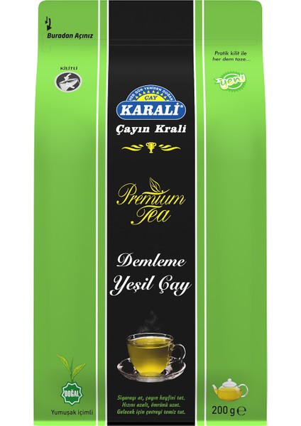 Karali Çay Karali Premium Dökme Yeşil Çay 200 gr