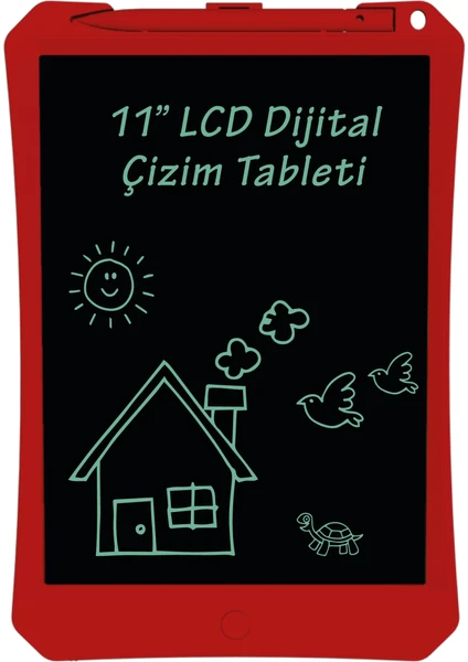 11" Kırmızı LCD Dijital Çizim Tableti