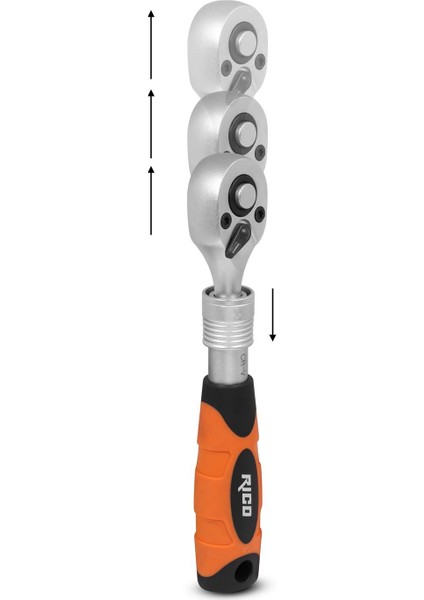1/4" Uzatmalı Cırcır Kolu 72 Diş (013-KK1472)