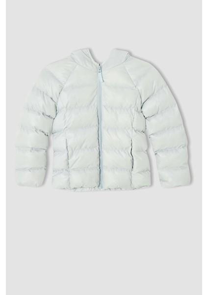 Kız Çocuk Regular Fit Kapüşonlu Astar Polarlı Şişme Mont U4294A621WN